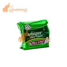 Whisper Sanitary Napkin Ultra XL Wings, 15 U
